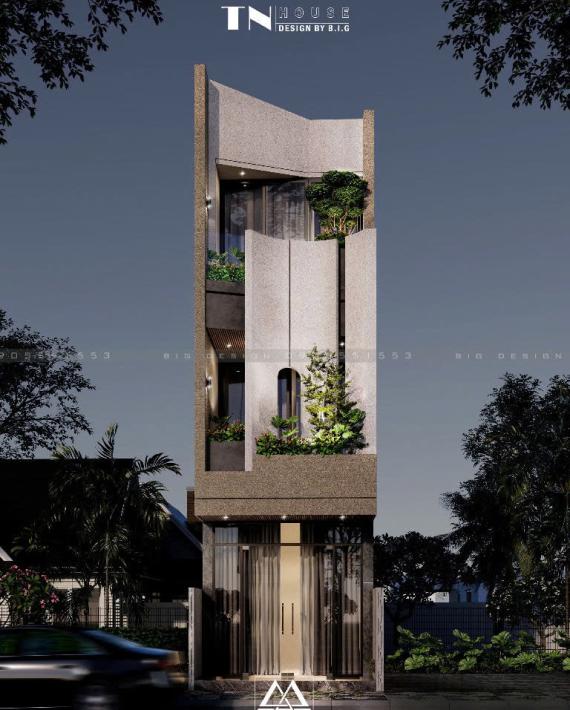 Hiện đại và sang trọng qua từng đường nét qua tổ ấm 3 tầng Luxury